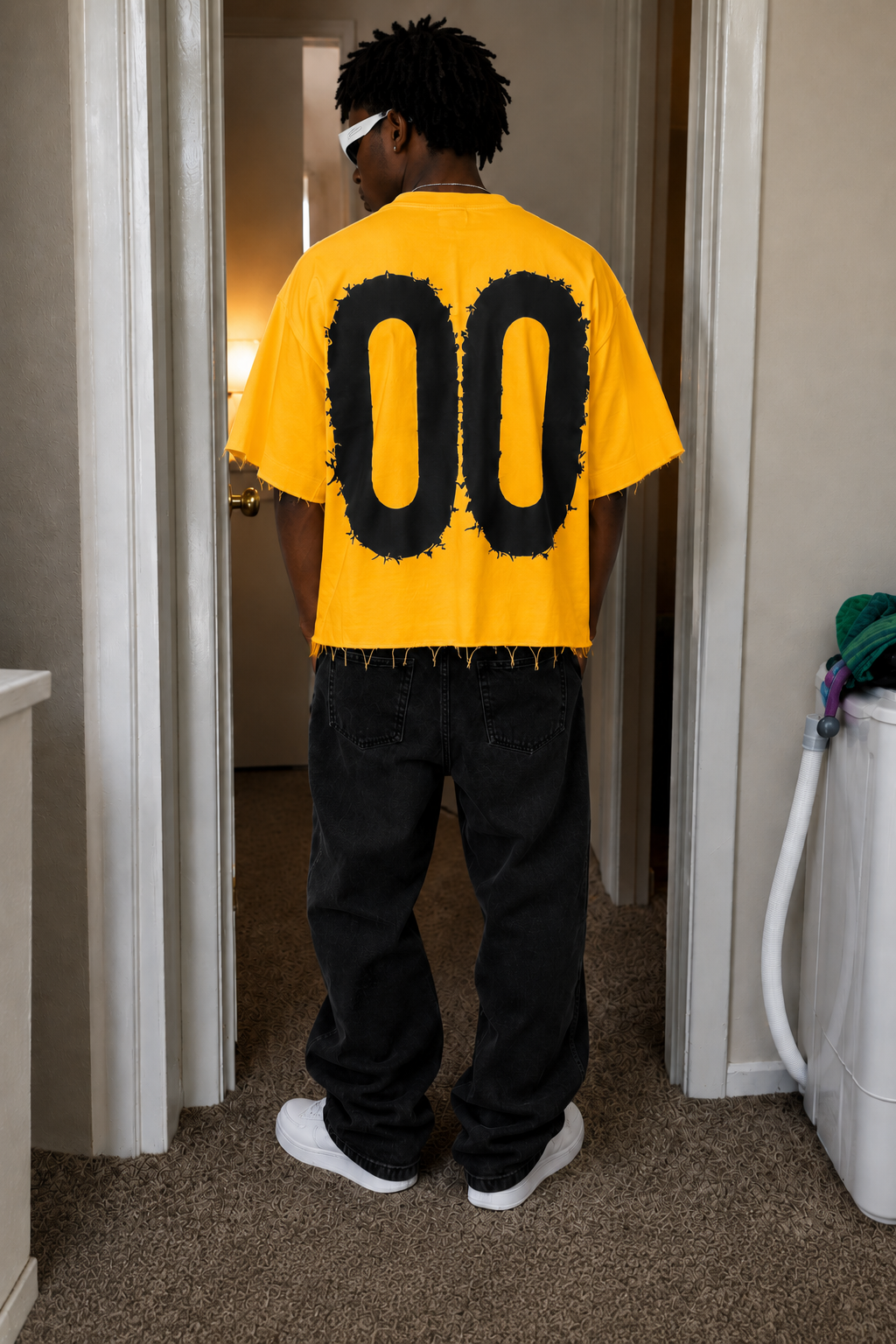 Yellow t-shirt rhinestone